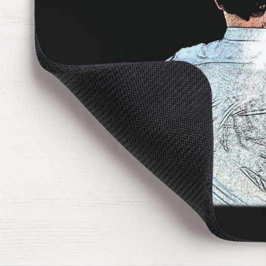 Mann mit dunkler Maus-Pad Mousepad (Ecke)