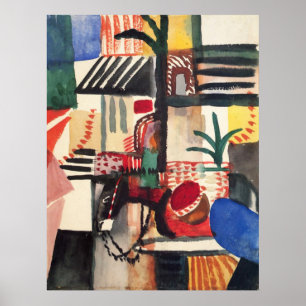 Mann mit einem Esel bis August Macke Poster
