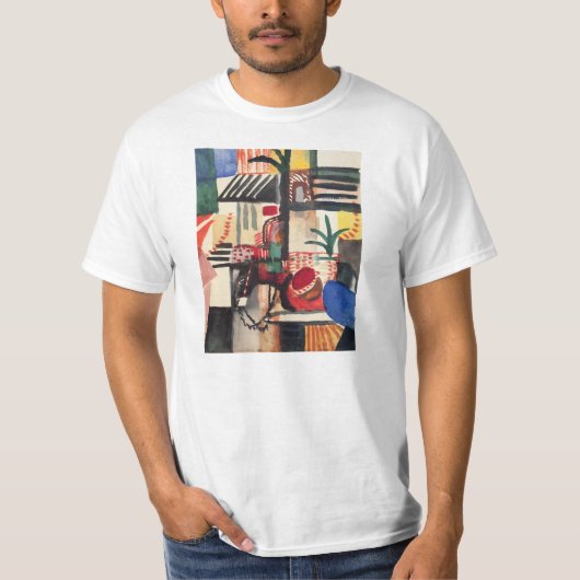 Mann mit einem Esel bis August Macke T-Shirt (Vorderseite)