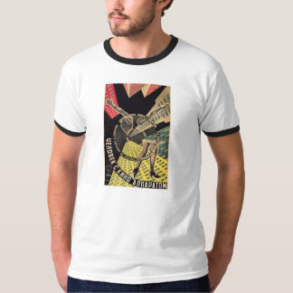 Mann mit einem Filmplakat der Film-Kamera 1929 T-Shirt