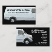 Mann mit einem Geschäft/Visitenkarten des Visitenkarte (Vorne/Hinten)