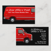 Mann mit einem Geschäft/Visitenkarten des Visitenkarte (Vorne/Hinten)