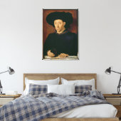 Mann mit einem Glas Wein Leinwanddruck (Insitu (Schlafzimmer))