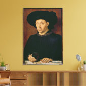 Mann mit einem Glas Wein Leinwanddruck (Insitu (Wohnzimmer))