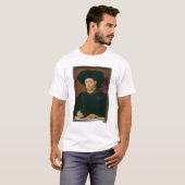 Mann mit einem Glas Wein T-Shirt (Vorne ganz)