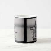 Mann mit einer Film-Kamera (1. Schuss) Kaffeetasse (Mittel)