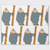 Mann mit einer Ladder Geschenkpapier (Flach)