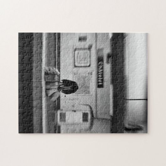 Mann mit Einkaufstüten in der U-Bahn (Chatelet) Puzzle (Horizontal)