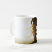 Mann mit Fahrrad Kaffeetasse (Vorderseite Links)