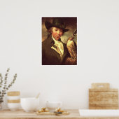 Mann mit Falcon Poster (Küche)