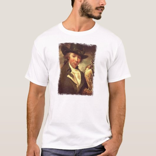 Mann mit Falcon T-Shirt (Vorderseite)