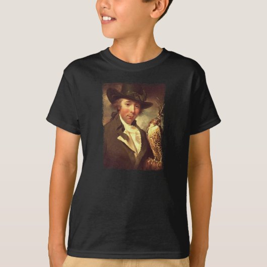 Mann mit Falcon T-Shirt (Vorderseite)