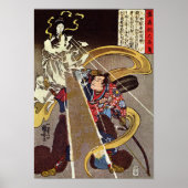 Mann mit Fox Goddess Kuniyoshi Fine Art Poster (Vorne)