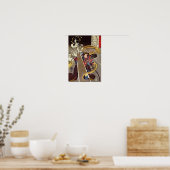 Mann mit Fox Goddess Kuniyoshi Fine Art Poster (Küche)