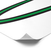 Mann mit Gartenschlauch Poster (Ecke)