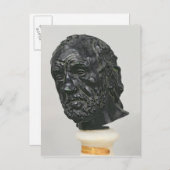 Mann mit gebrochener Nase, 1865 Postkarte (Vorne/Hinten)