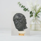 Mann mit gebrochener Nase, 1865 Postkarte (Stehend Vorderseite)