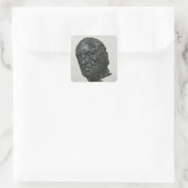 Mann mit gebrochener Nase, 1865 Quadratischer Aufkleber (Tasche)