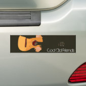 Mann mit Gitarre Autoaufkleber (Auf Auto)