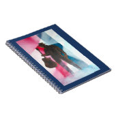 Mann mit GitarrenspiralNotebook Notizblock (Rechte Seite)