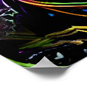 Mann mit goldener Haut | AI Art Poster (Ecke)