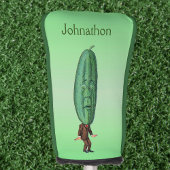 Mann mit großer Spitze für Kopf überraschend Gesic Golf Headcover