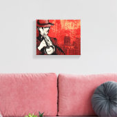 Mann mit Horn Leinwanddruck (Insitu (Wohnzimmer))