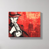 Mann mit Horn Leinwanddruck (Vorderseite)