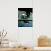 Mann mit Hund Poster (Küche)