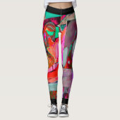 Mann mit Hut 2 Leggings (Vorderseite)