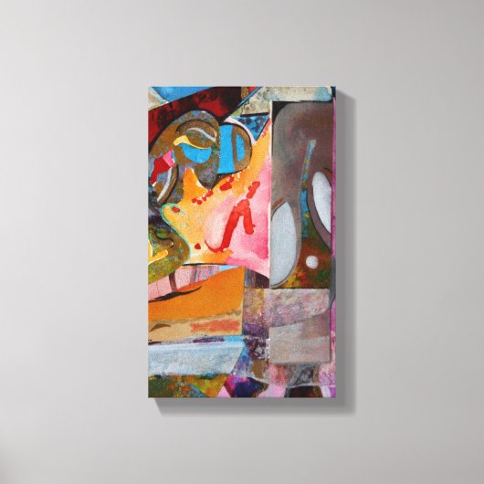 Mann mit Hut Leinwanddruck (Vorderseite)