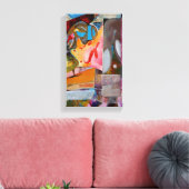 Mann mit Hut Leinwanddruck (Insitu (Wohnzimmer))