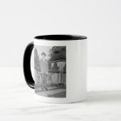 Mann mit Hut Tasse (Vorderseite Links)