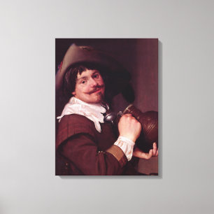 Mann mit Jug Leinwanddruck