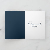 Mann mit Karo Motor Zeichen Karte (Innenseite)