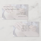 Mann mit Knieverletzung Visitenkarte (Vorne/Hinten)