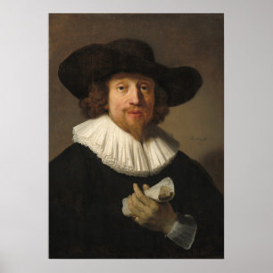 Mann mit Notenblatt, Rembrandt Fine Art Poster