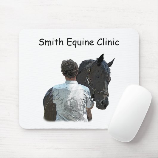 Mann mit Pferdehellmousepad Mousepad (Mit Mouse)