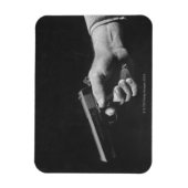 Mann mit Pistole Magnet (Vertikal)
