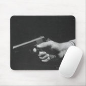 Mann mit Pistole Mousepad (Mit Mouse)