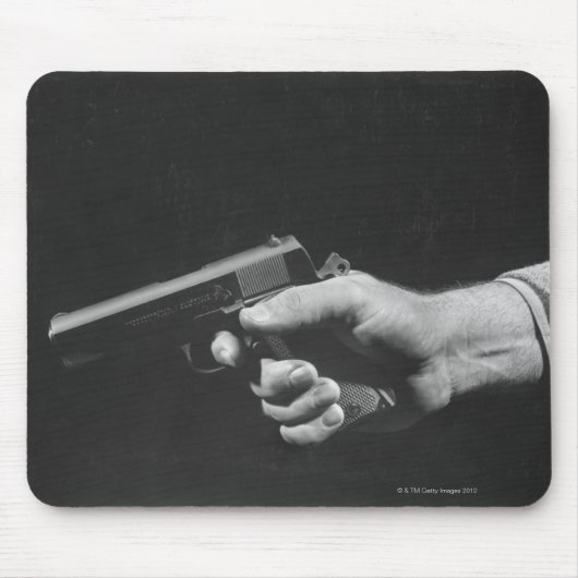 Mann mit Pistole Mousepad (Vorne)