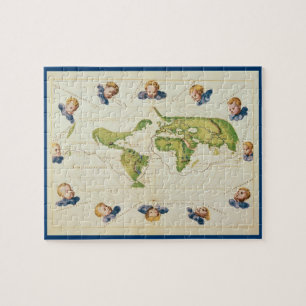 Mann mit Rohr, 1892-96 (Öl auf Leinwand) Puzzle