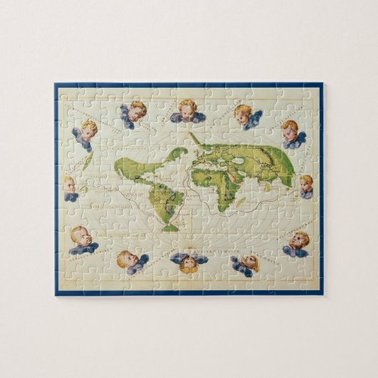 Mann mit Rohr, 1892-96 (Öl auf Leinwand) Puzzle (Horizontal)