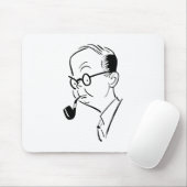 Mann mit Rohr Mousepad (Mit Mouse)