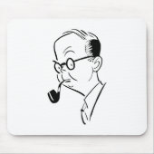 Mann mit Rohr Mousepad (Vorne)