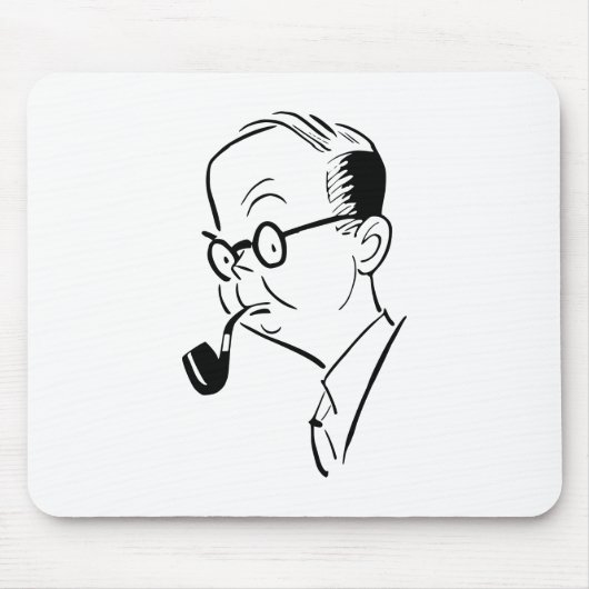 Mann mit Rohr Mousepad (Vorne)