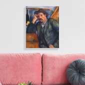 Mann mit Rohr - Paul Cezanne - c1890 Leinwanddruck (Insitu (Wohnzimmer))