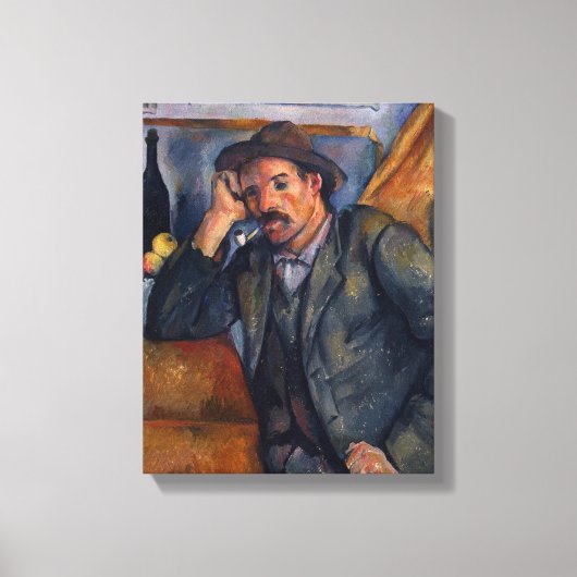 Mann mit Rohr - Paul Cezanne - c1890 Leinwanddruck (Vorderseite)