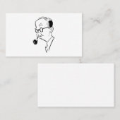 Mann mit Rohr Visitenkarte (Vorne/Hinten)