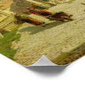 Mann mit Rollkarren Poster (Ecke)